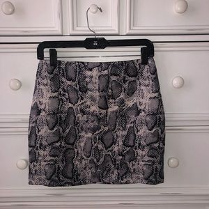 Princess Polly Snakeskin Mini Skirt